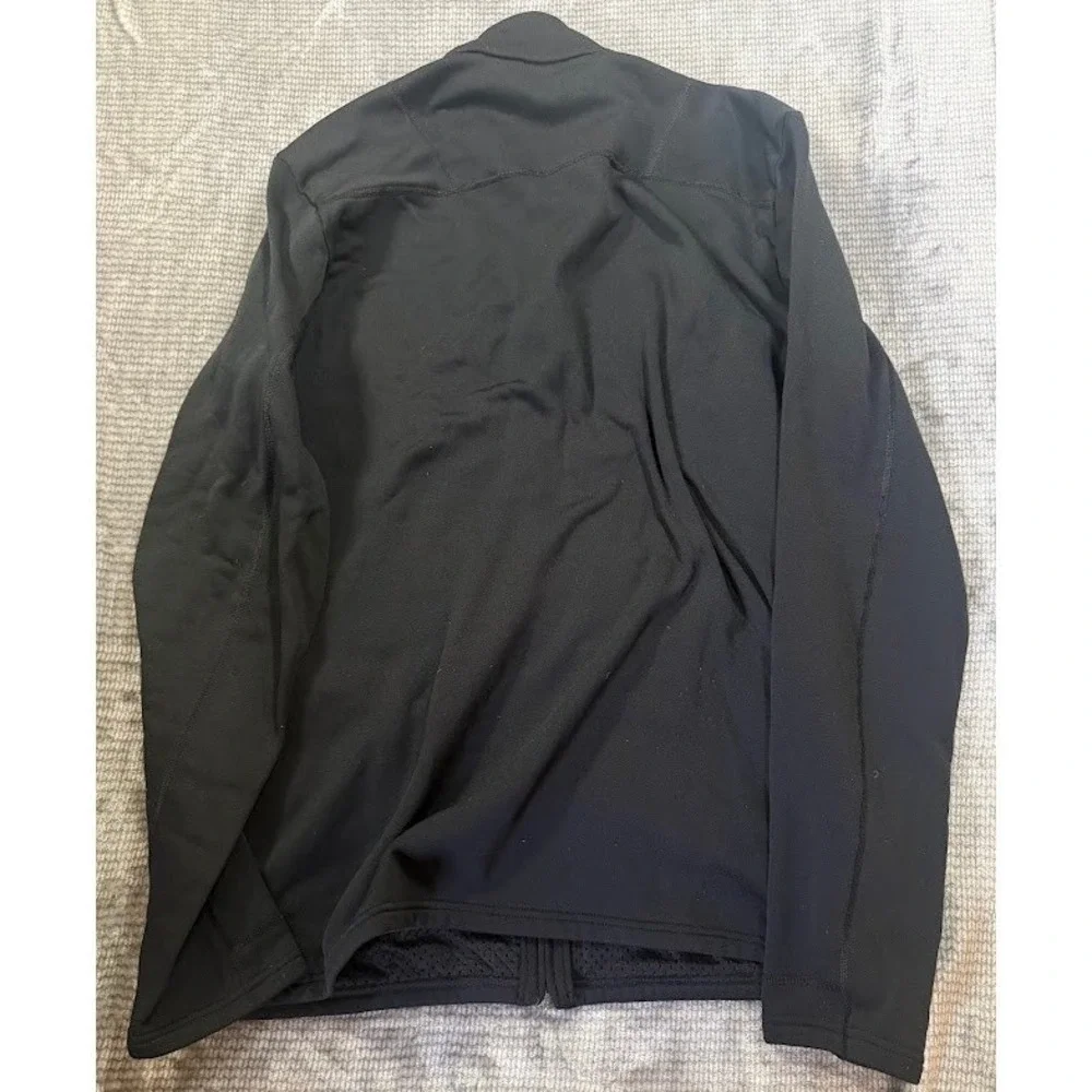 Patagonia Mens XL Full Zip Fleece Jacket‎ Black Mock Neck Mid Layer Coat 40128